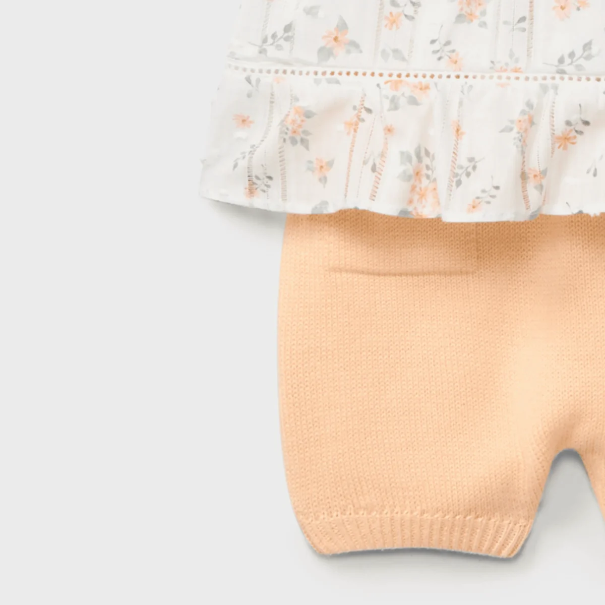 Conjunto blusa floral y pantalón tricot recién nacido | Dr. Kid by Charanga - Imagen 4