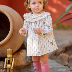 Vestido de bebé niña estampado geométrico | Cocote x Charanga