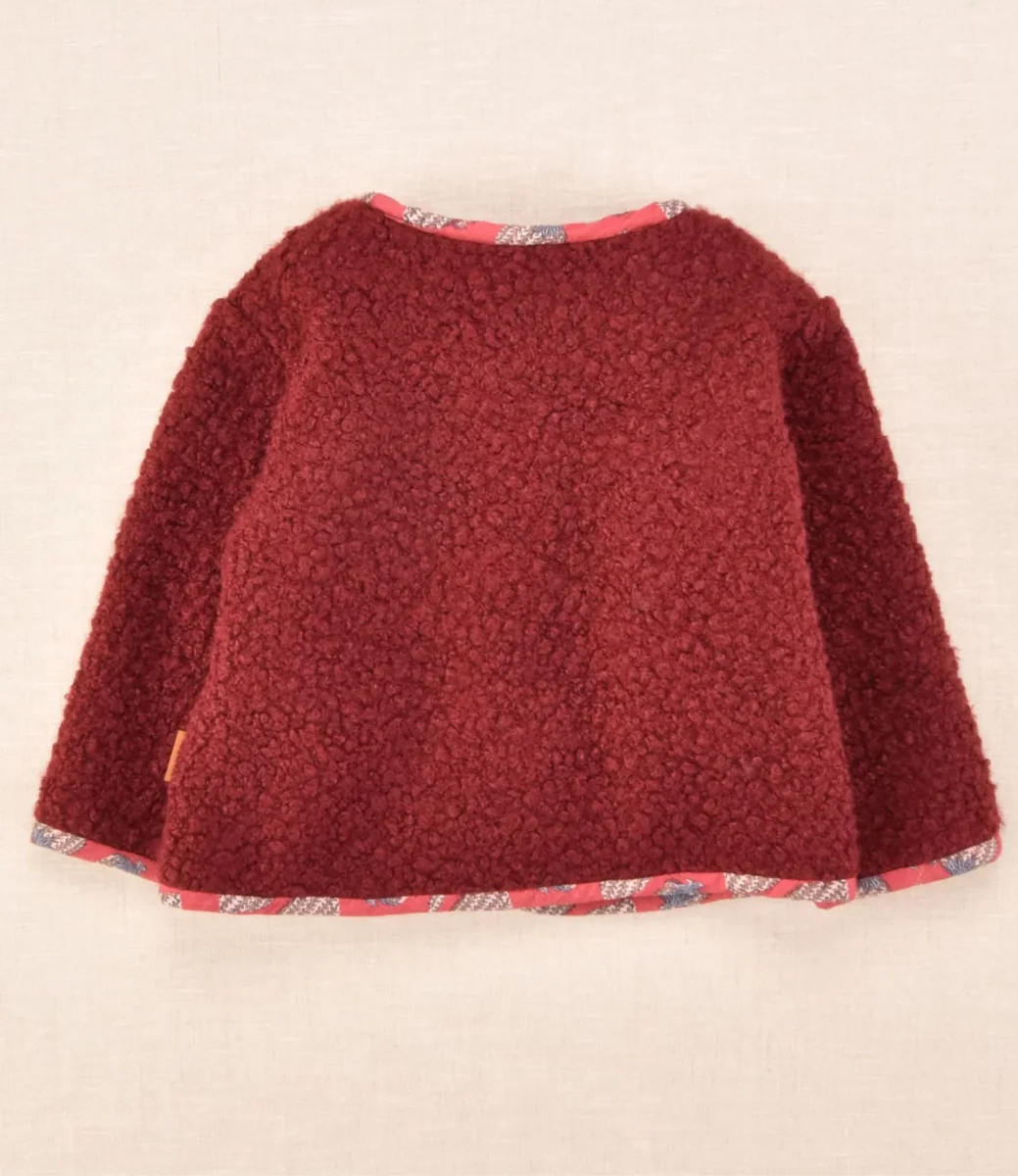 Chaqueta borreguito bebé burdeos suave y cálida | Cocote x Charanga - Imagen 4
