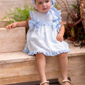 Conjunto bebé niña blanco con braguita y capota | Cocote by Charanga