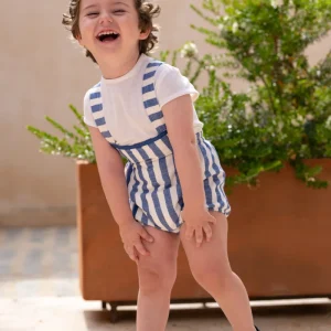 Conjunto bebé con ranita rayas azul | Cocote by Charanga