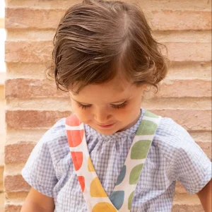 Camisa bebé niño vichy celeste manga corta | Cocote by Charanga
