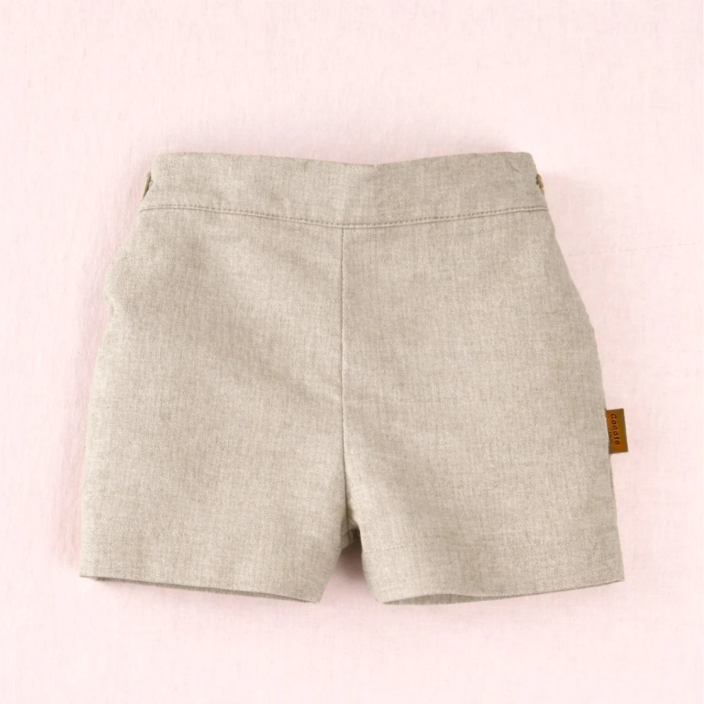 Pantalón corto niño beige | Cocote by Charanga - Imagen 2