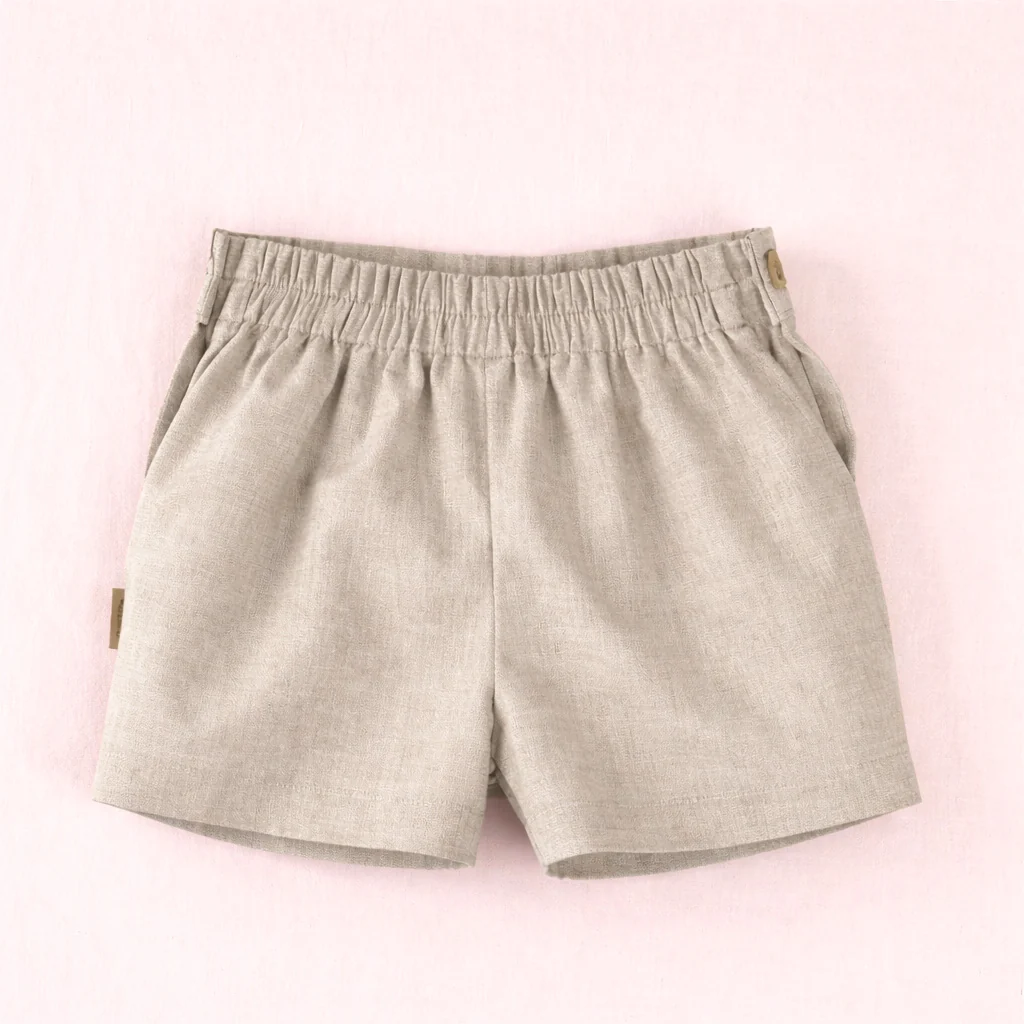 Pantalón corto niño beige | Cocote by Charanga - Imagen 3