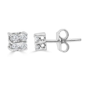 Pendientes 4 Diamantes 0.40cts
