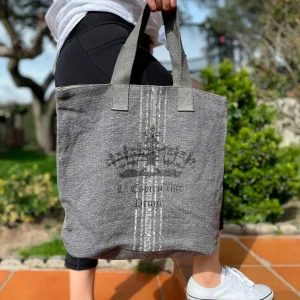 Bolso Tote lino de gran capacidad