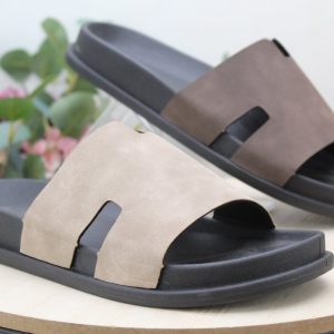 Zueco para hombre con pala en antelina,ref408