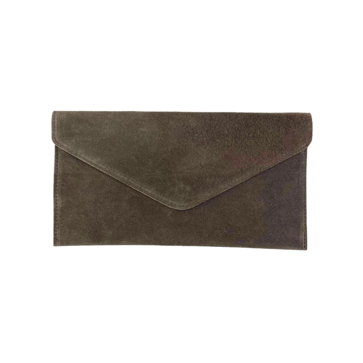Bolso de Piel tipo Sobre con solapa de botón, asa y tira bandolera - Imagen 7
