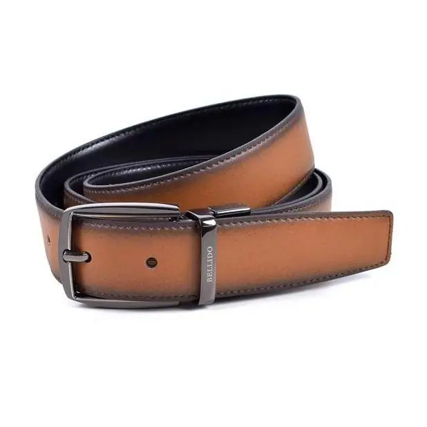Cinturón Miguel Bellido · Piel Legitima · Hombre · Reversible · Ancho 32mm - Imagen 2