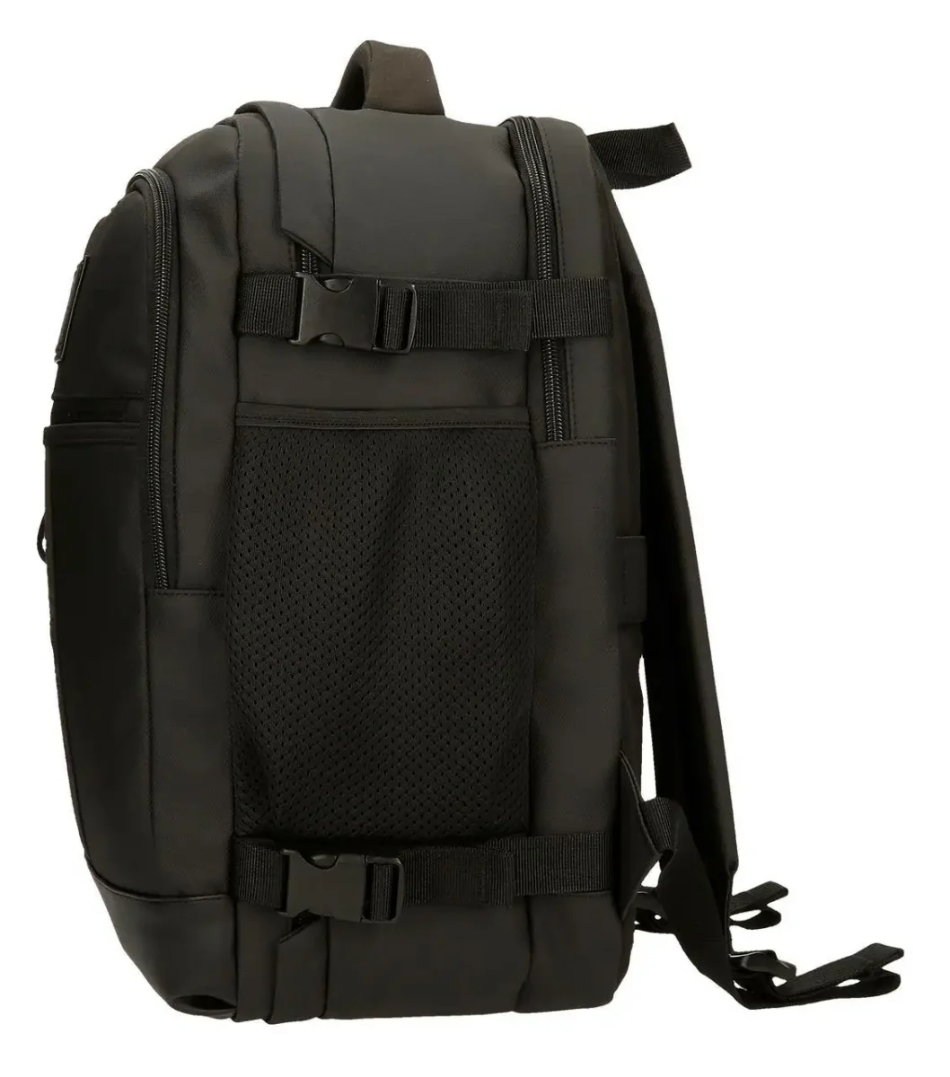 Mochila PEPE JEANS · Mochila de viaje · Porta Ordenador · Dos compartimentos · Coleccion Bromley · Color Negro - Imagen 5