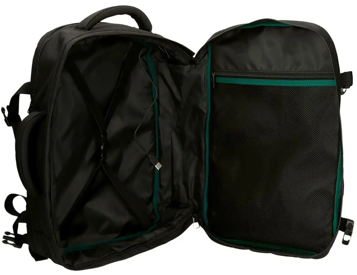 Mochila PEPE JEANS · Mochila de viaje · Porta Ordenador · Dos compartimentos · Coleccion Bromley · Color Negro - Imagen 6