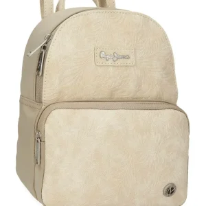 Mochila Pepe Jeans · Mochila pequeña · Coleccion Jana · Color Beige