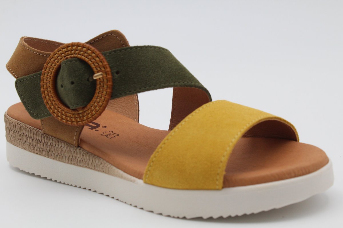 Sandalia Nacional toda en piel y planta de gel,¡Top Ventas! ,ref4220 - Imagen 3
