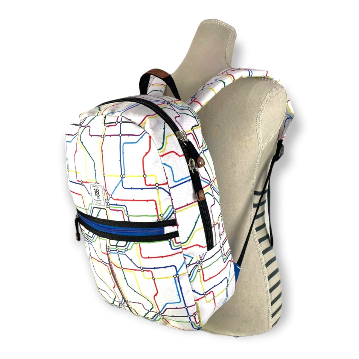 Mochila escolar líneas de metro - Imagen 4