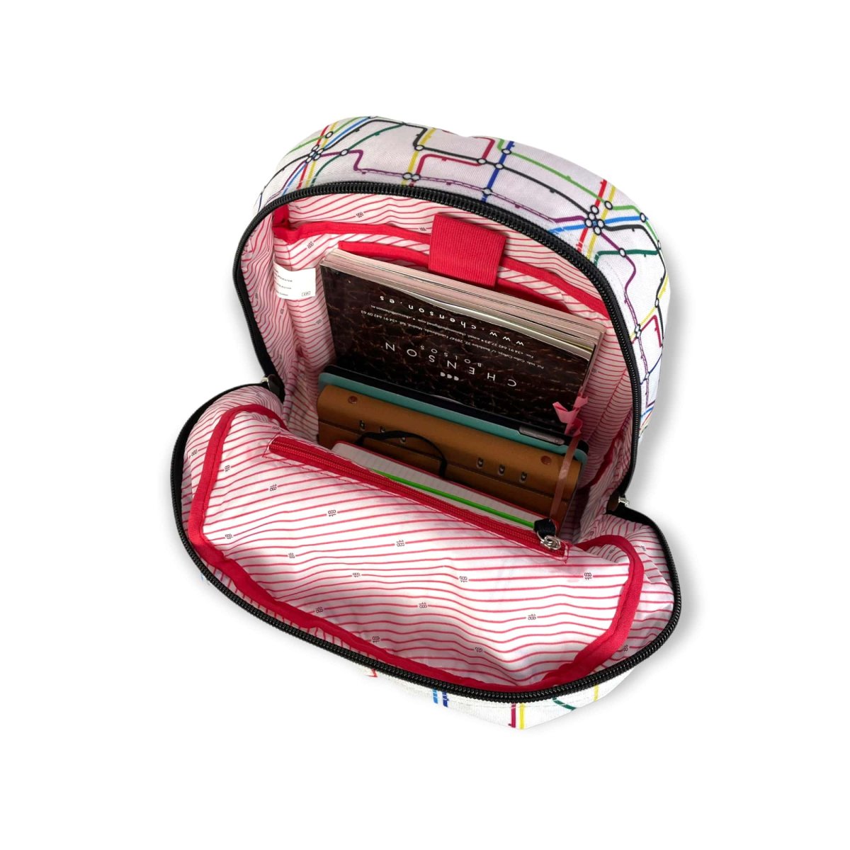 Mochila escolar líneas de metro - Imagen 7
