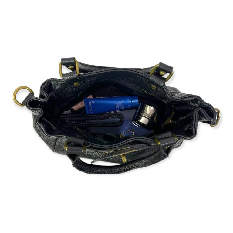 Bolso piel con bolsillo frontal y cierre giro decorativo - Imagen 9