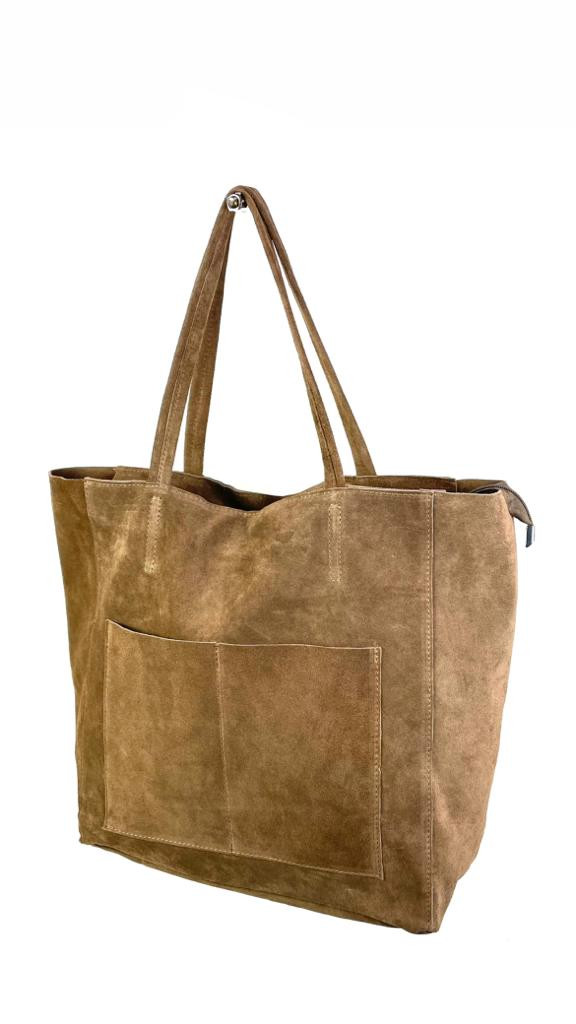 Bolso de piel con bolsillos exteriores - Imagen 3