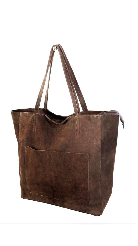 Bolso de piel con bolsillos exteriores - Imagen 7