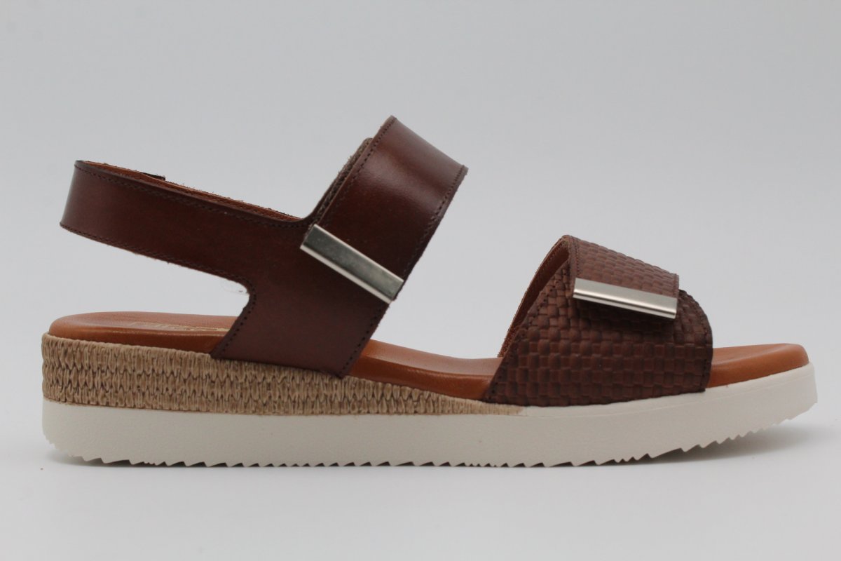 Sandalia Nacional toda en piel y planta de Gel con velcro, ¡Top Ventas! ref4873 - Imagen 6