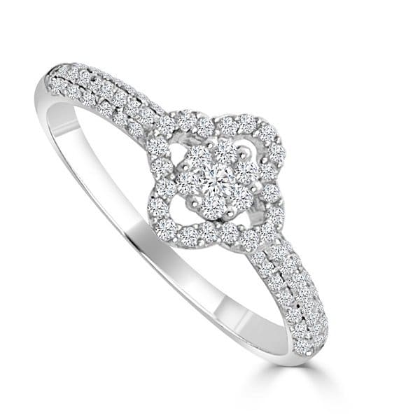 Sortija Trébol 0.40cts - Imagen 3