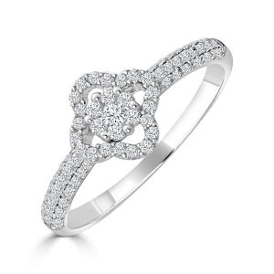 Sortija Trébol 0.40cts