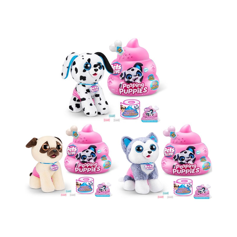PETS ALIVE – Pets Alive Pooping Puppies: Cachorro Interactivo que Camina y hace Caca - Imagen 8
