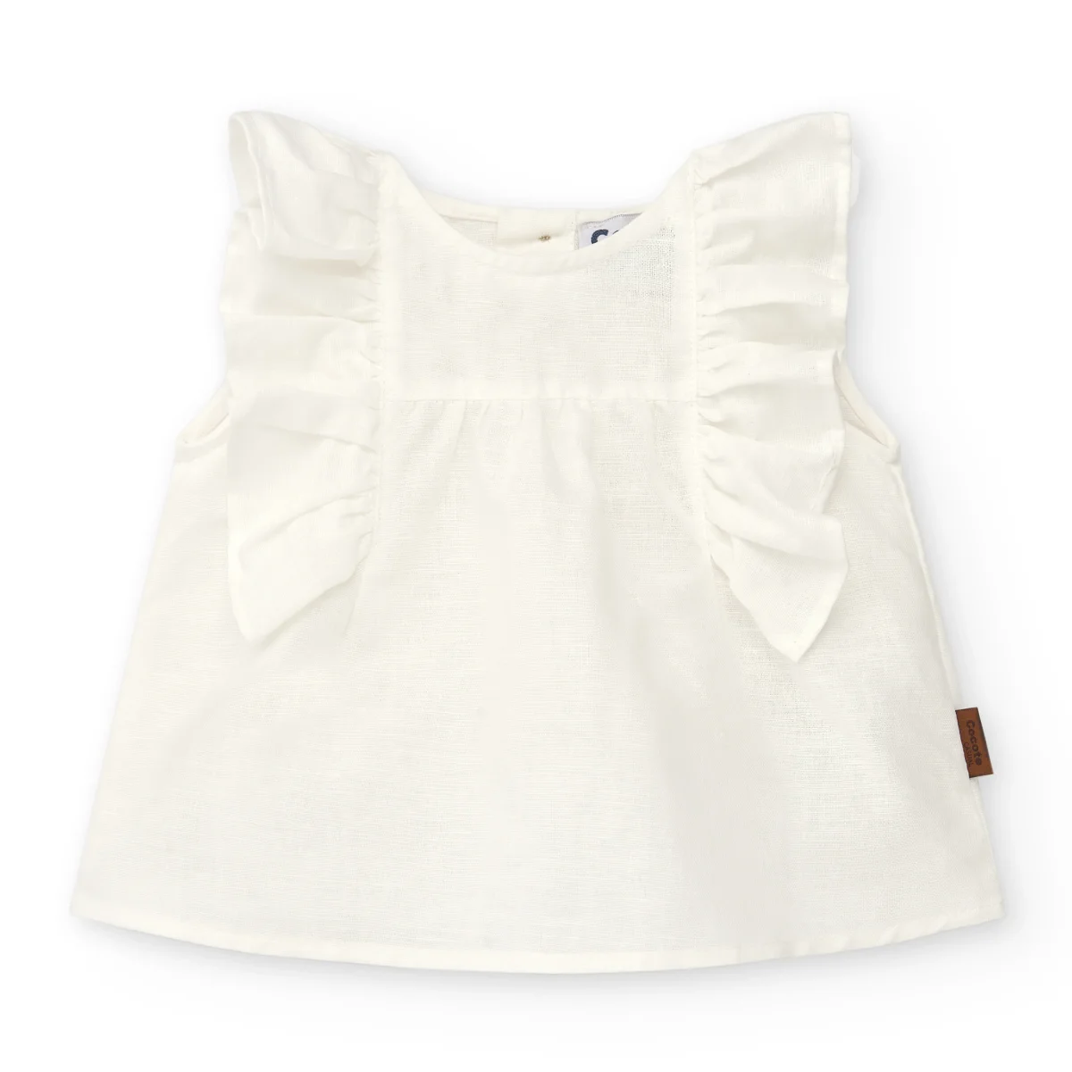 Blusa de bebé color crudo Cocote & Charanga - Imagen 2