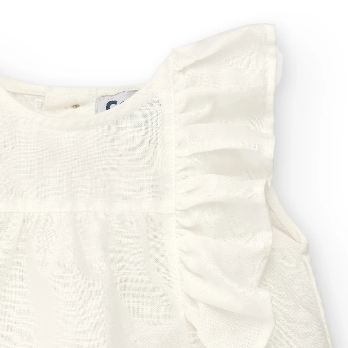 Blusa de bebé color crudo Cocote & Charanga - Imagen 3