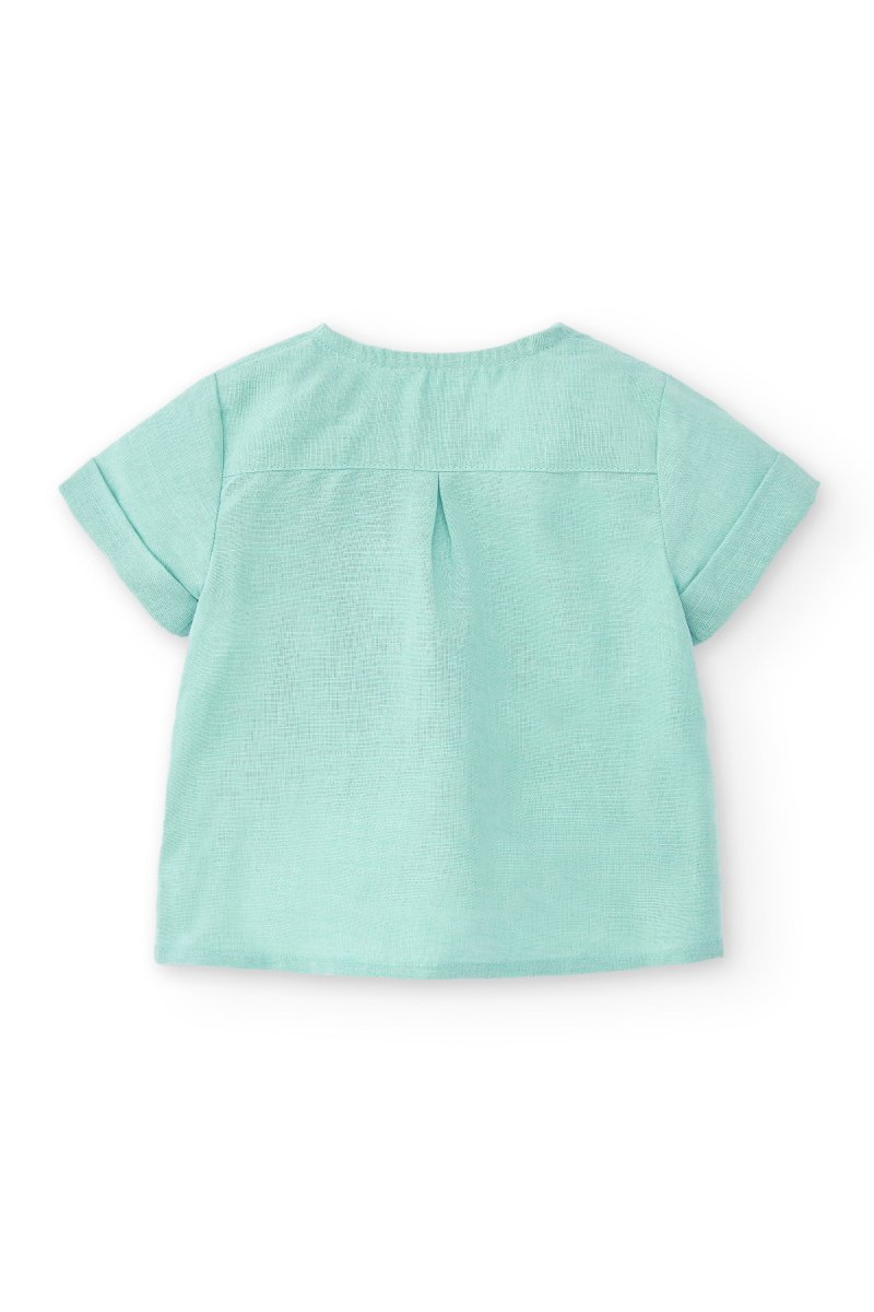 Camisa de bebé turquesa Cocote & Charanga - Imagen 4