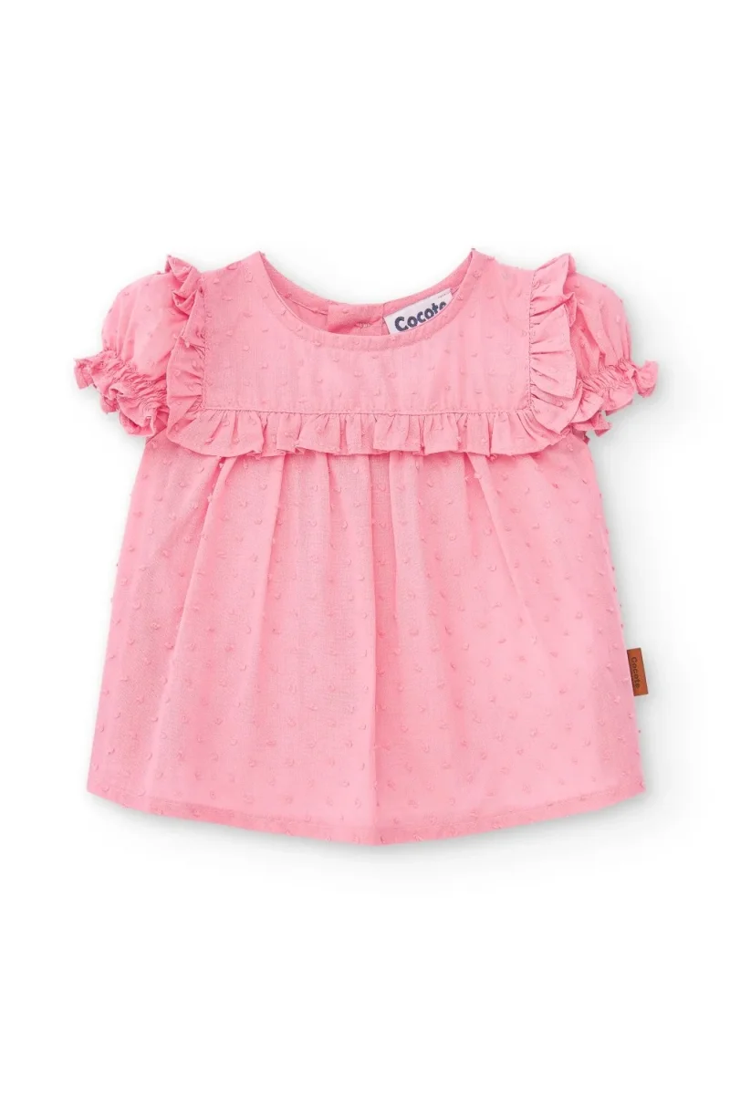 Blusa de bebé rosa Cocote & Charanga - Imagen 3
