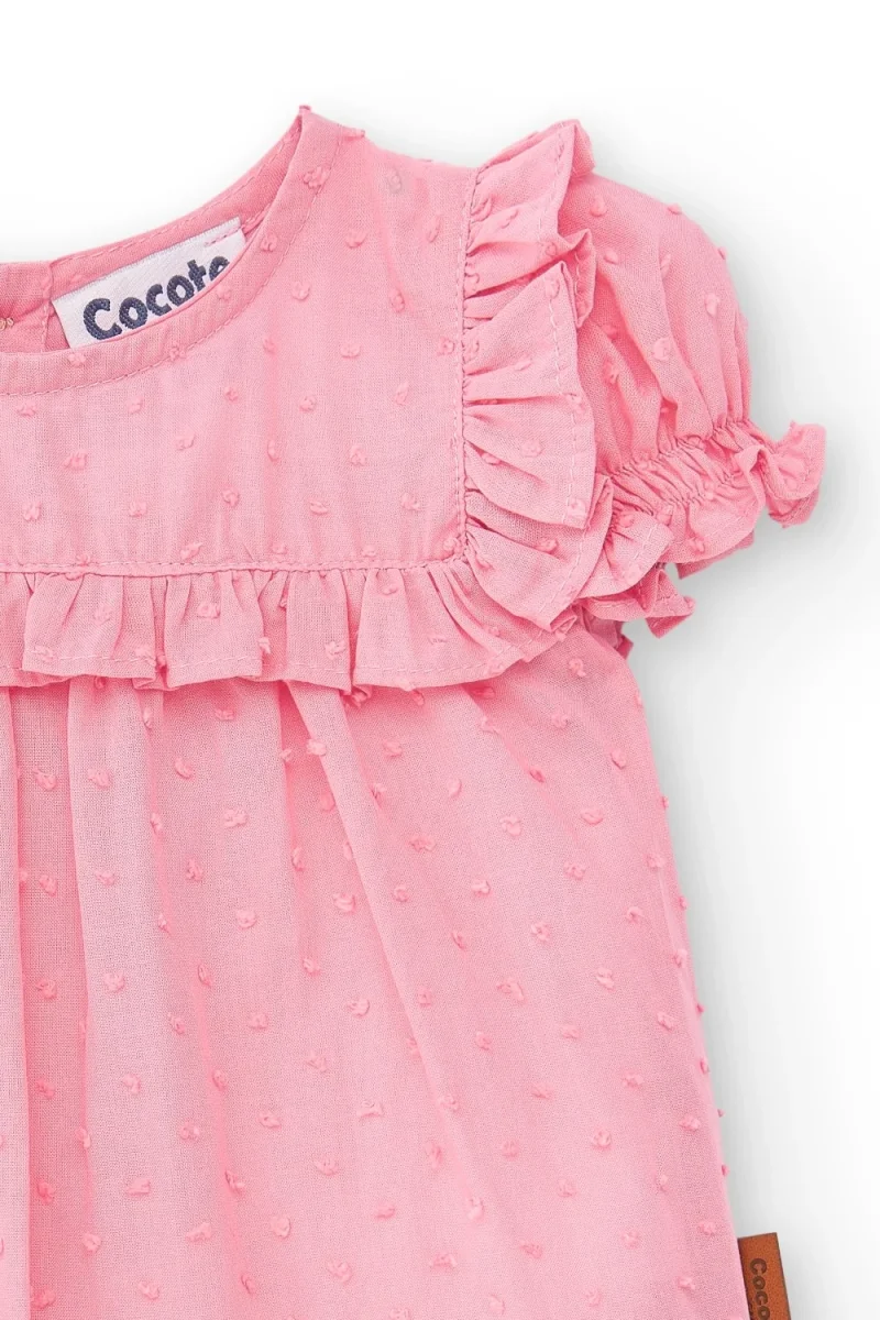 Blusa de bebé rosa Cocote & Charanga - Imagen 5