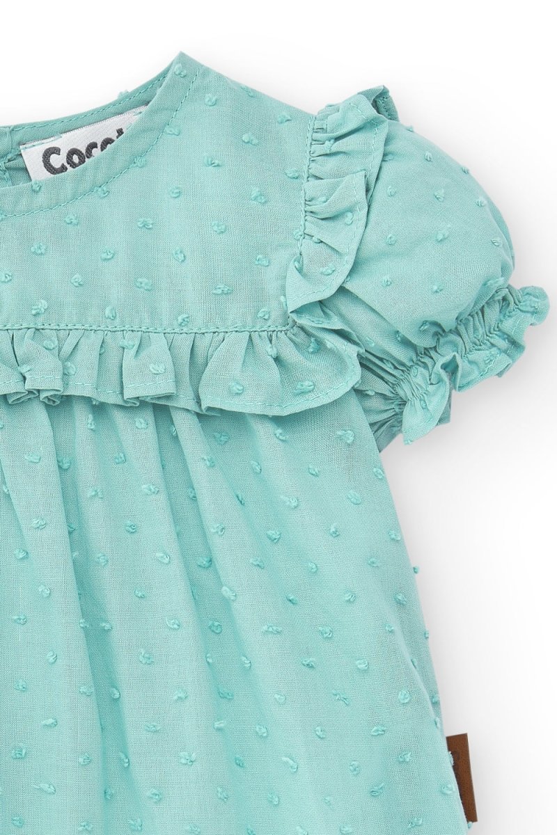 Blusa de bebé turquesa Cocote & Charanga - Imagen 3