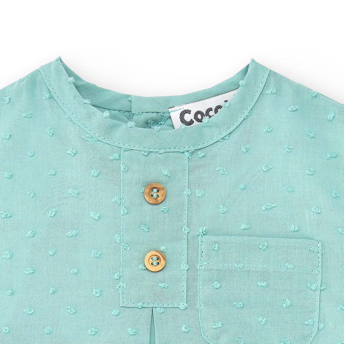 Camisa de bebé turquesa Cocote & Charanga - Imagen 3
