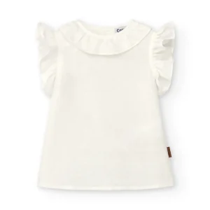 Blusa de niña en color crudo Cocote & Charanga