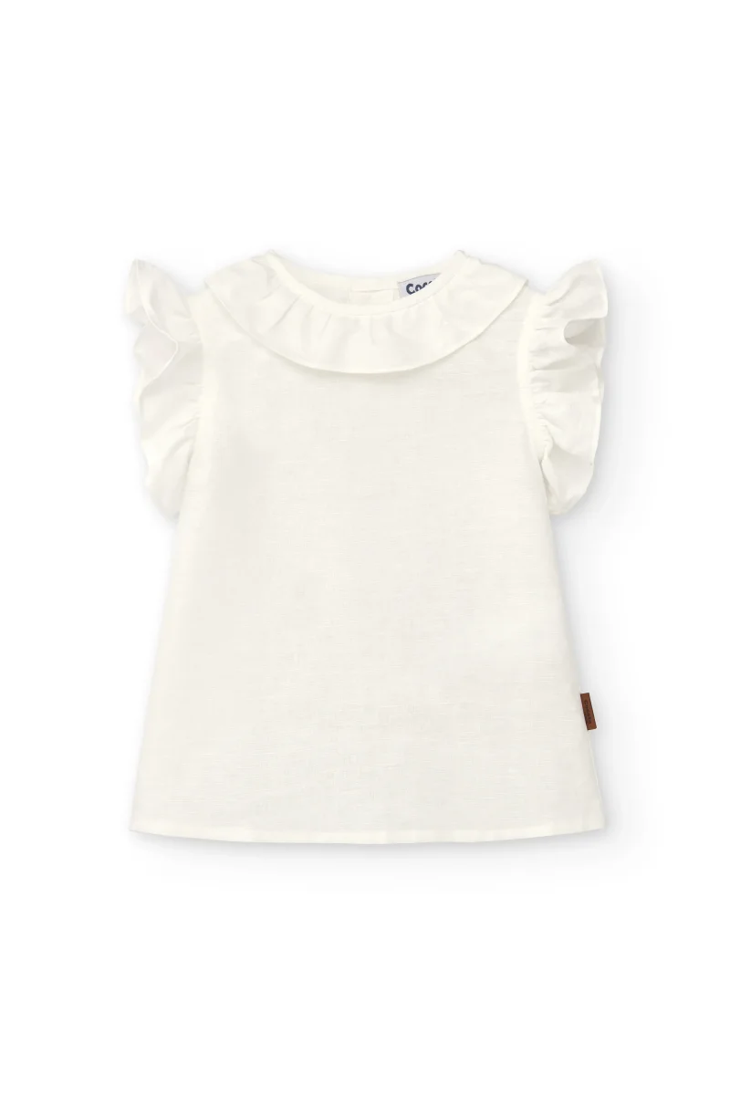 Blusa de niña en color crudo Cocote & Charanga