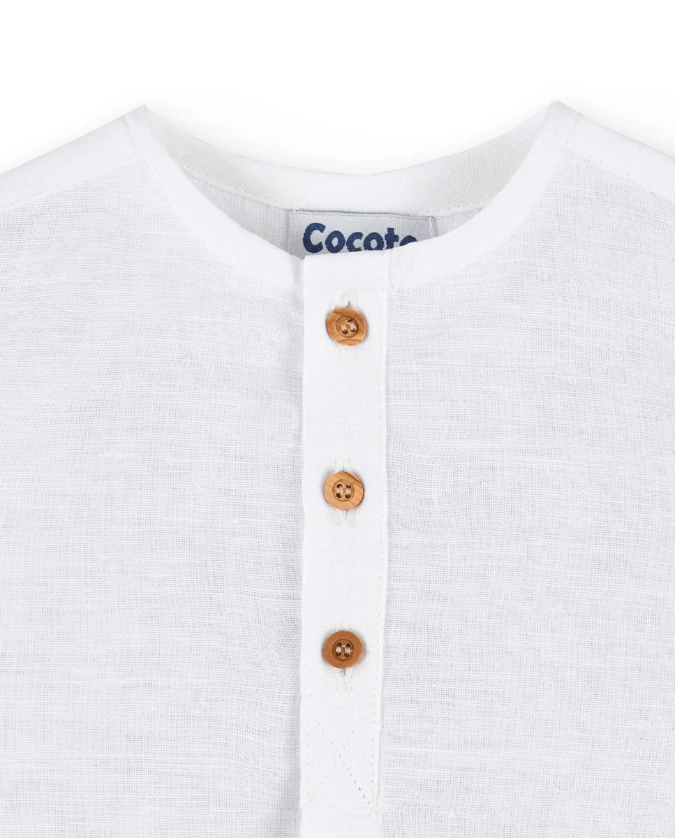 Camisa de niño blanco Cocote & Charanga - Imagen 3