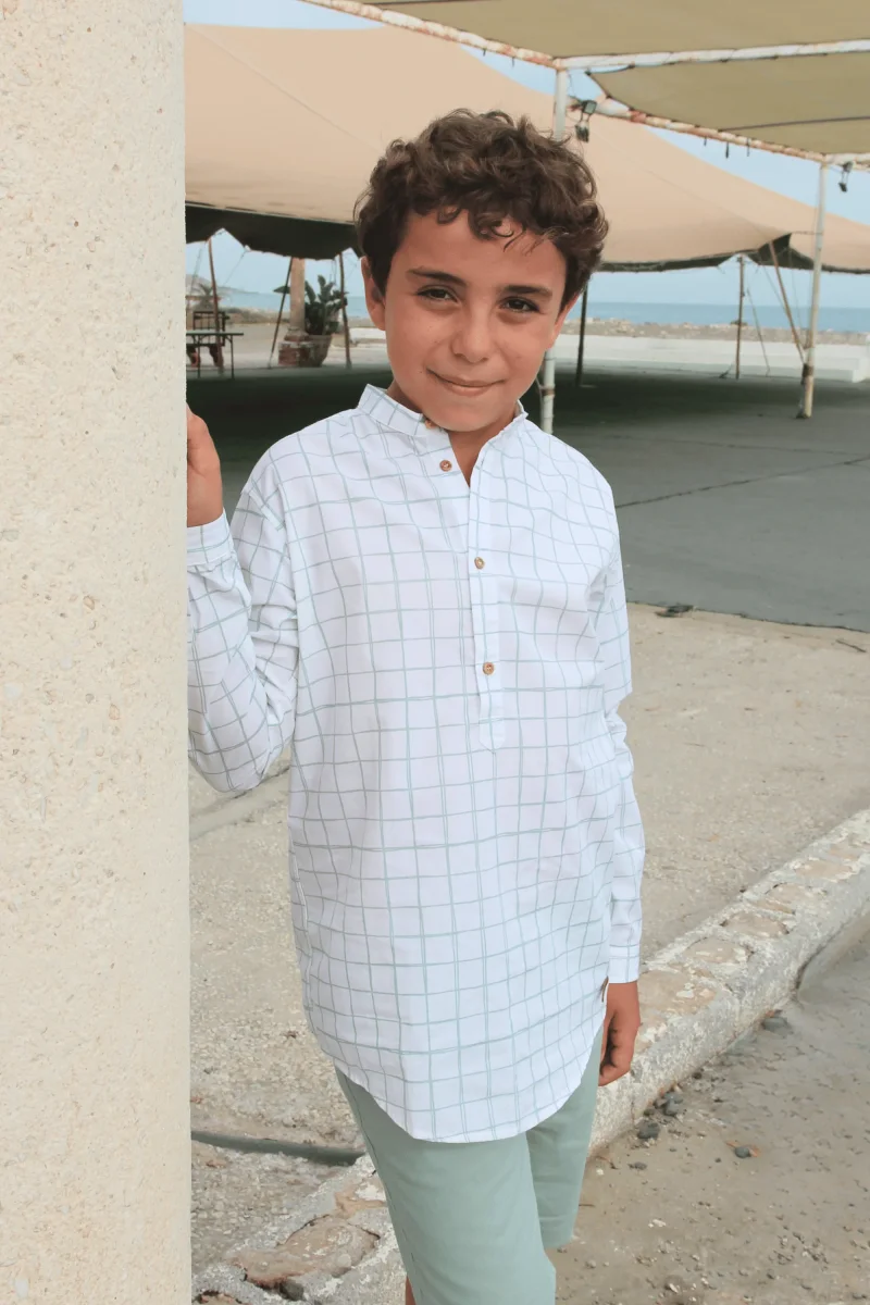 Camisa de niño verde Cocote & Charanga - Imagen 2