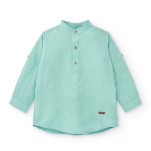 Camisa de niño turquesa Cocote & Charanga