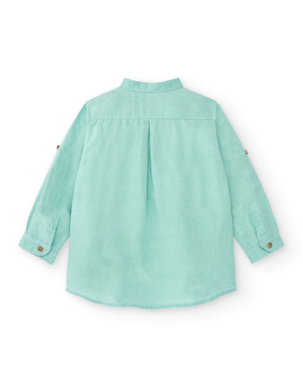 Camisa de niño turquesa Cocote & Charanga - Imagen 4