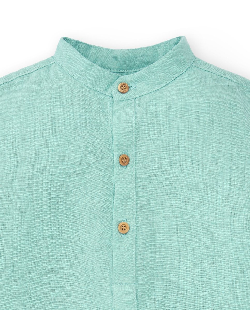 Camisa de niño turquesa Cocote & Charanga - Imagen 3