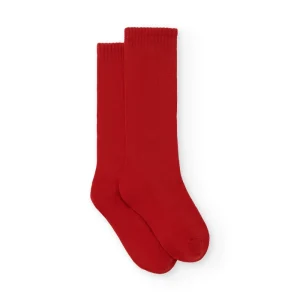 Calcetines largos de bebé rojos Valentín & Charanga