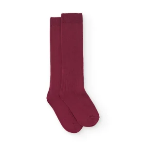 Calcetines altos burdeos Valentín & Charanga