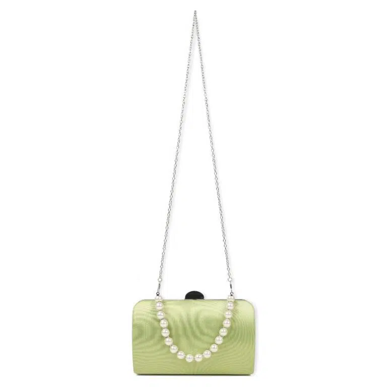Bolso de Fiesta Sintético de Mujer con Asa de Mano tipo Perlas - Imagen 2