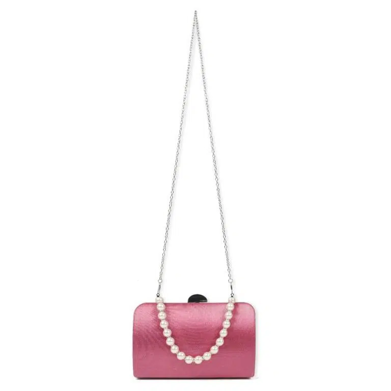 Bolso de Fiesta Sintético de Mujer con Asa de Mano tipo Perlas - Imagen 5