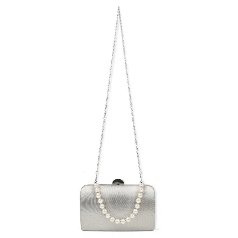 Bolso de Fiesta Sintético de Mujer con Asa de Mano tipo Perlas - Imagen 6