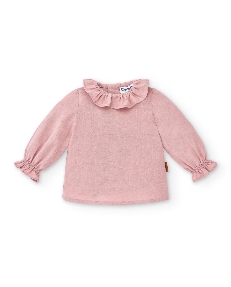Blusa de bebé rosa Cocote & Charanga - Imagen 2