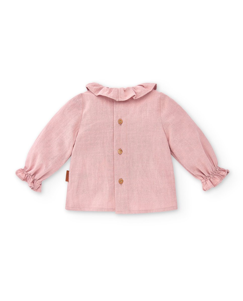 Blusa de bebé rosa Cocote & Charanga - Imagen 4