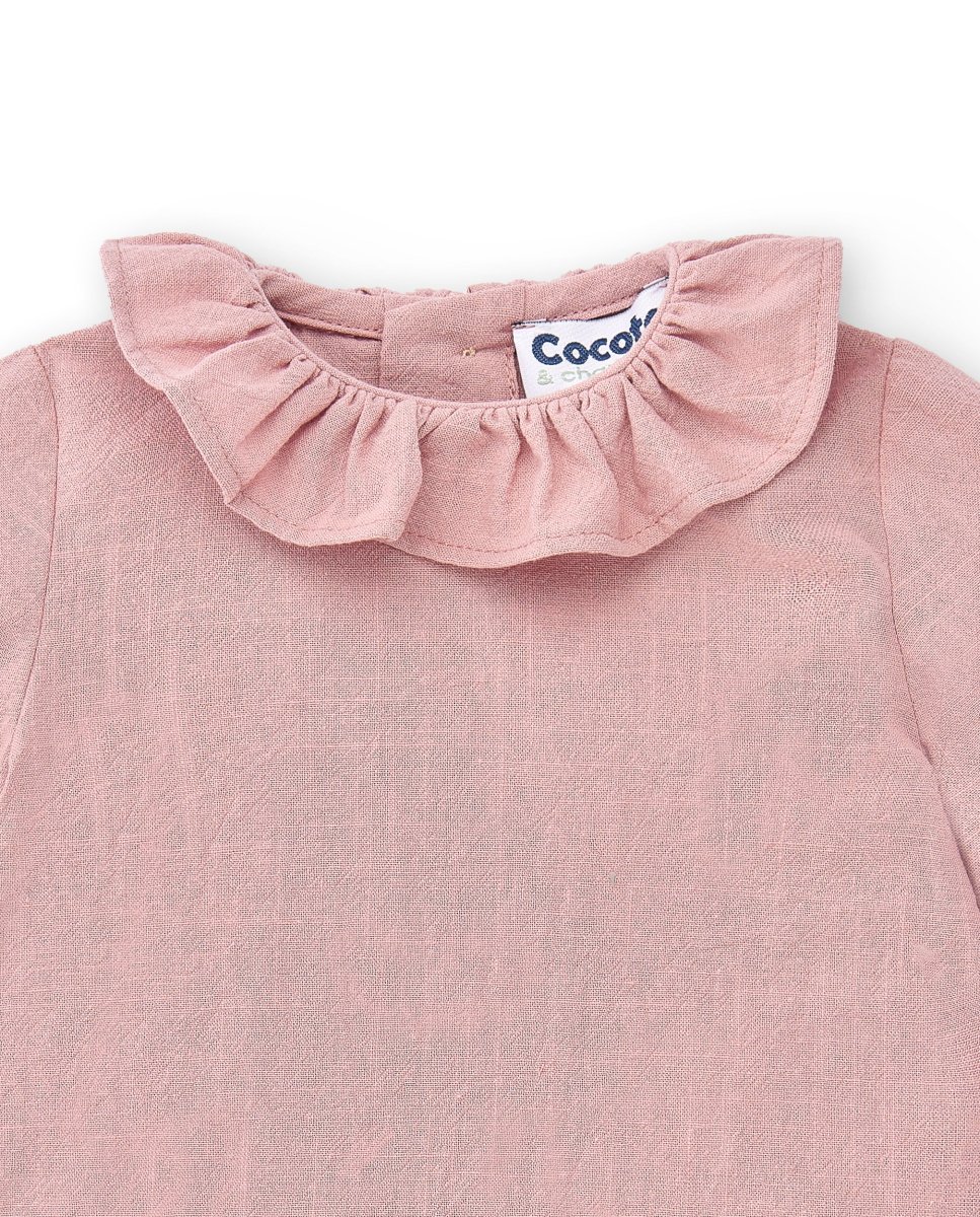 Blusa de bebé rosa Cocote & Charanga - Imagen 3