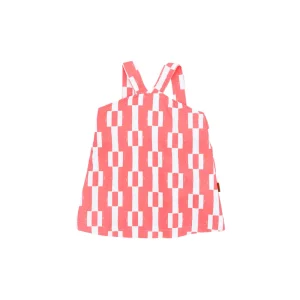 Vestido geométrico rojo niña | Cocote by Charanga