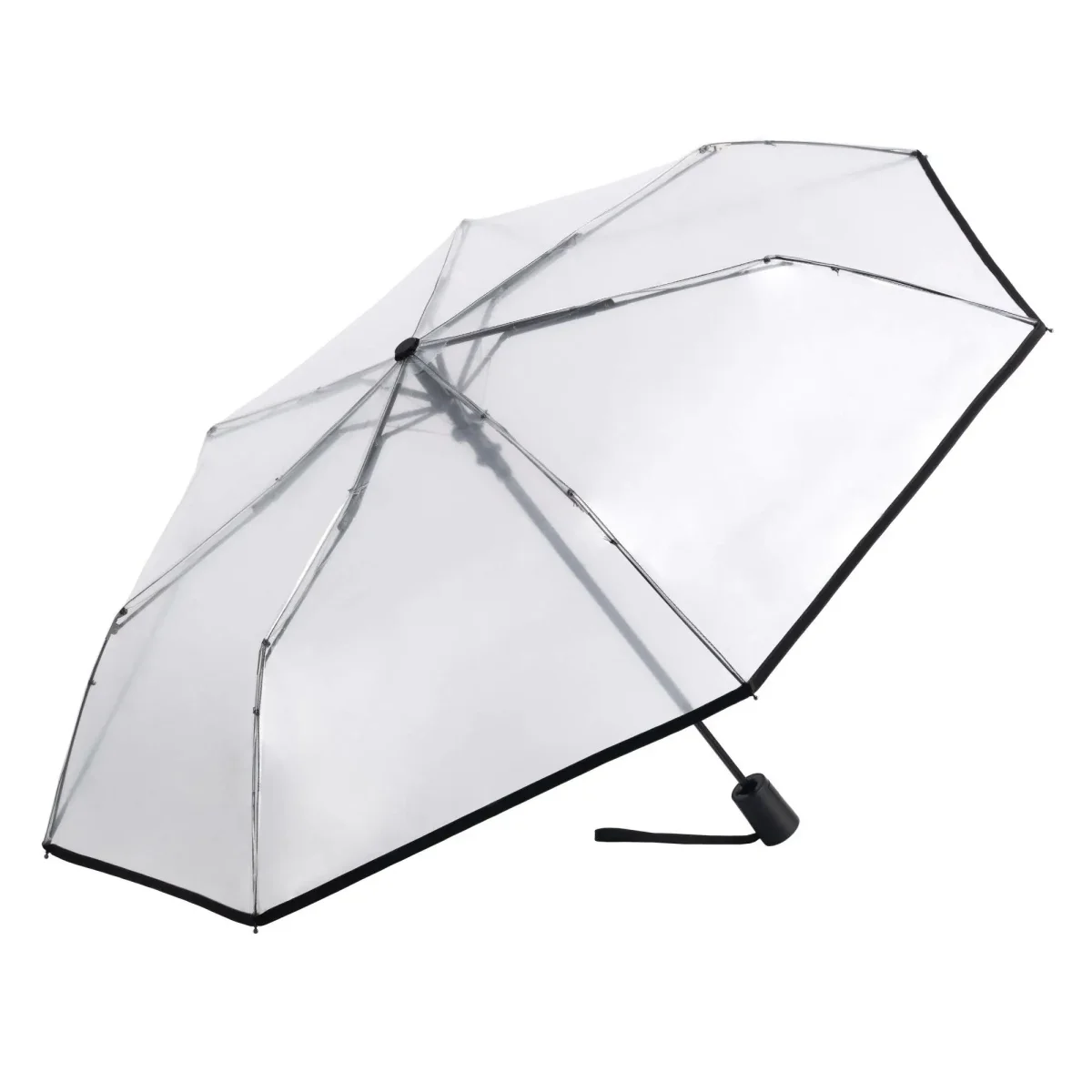 Paraguas CACHAREL · Transparente · Plegable automático · Ecofriendly - Imagen 3